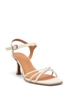 Sandals Sandal Med Klack White Billi Bi