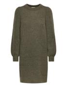 Selected Femme Slfmola Mia Ls Knit Dress Grön