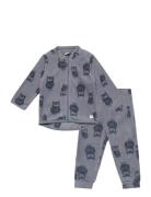 Set Microfleece Outerwear Fleece Outerwear Fleece Suits Blue Lindex
