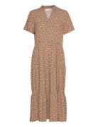 Saint Tropez Edasz Ss Maxi Dress Brun