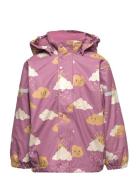 Rainjacket Pu Fleece Lining Outerwear Rainwear Jackets Multi/patterned...