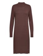 Vila Viril Crew Neck L/S Midi Dress - Noos Brun