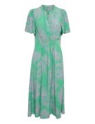 Cupolly Long Dress Knälång Klänning Green Culture