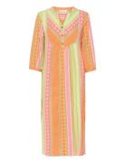 Crsola Caftan Dress - Mollie Fit Knälång Klänning Orange Cream