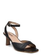 Sandals - Block Heels Sandal Med Klack Black ANGULUS