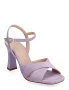 Solce23Ks Sandal Med Klack Purple UNISA