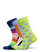 3-Pack Multicolor Socks Gift Set Lingerie Socks Regular Socks Green Ha...