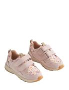 Wheat Sneaker Double Velcro T Y Print Rosa