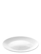 Aida Relief Round Dish White Porcelain Vit