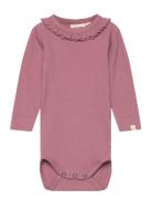 Lil'Atelier Nbfgago Dia Ls Slim Body Lil Rosa