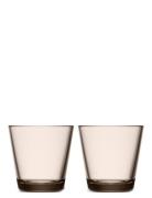 Kartio 21Cl Glas 2Stk Home Tableware Glass Drinking Glass Beige Iittal...