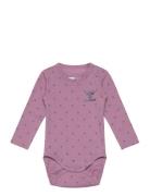 Hmlbeesy Body L/S Långärmad Bodysuit Purple Hummel