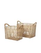 Broste Copenhagen Kurv 'Safi' Rattan Beige