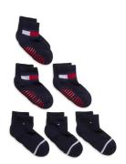 Tommy Hilfiger Th Baby Sock 6P Flag Sock Ecom Blå