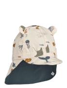 Gorm Reversible Sun Hat With Ears Solhatt Multi/patterned Liewood