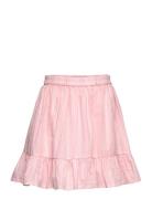 Skirt Cotton Lurex Dresses & Skirts Skirts Short Skirts Pink Creamie