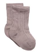 Knee Socks Pointelle Socks & Tights Baby Socks Beige MarMar Copenhagen