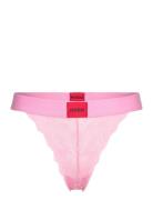 Brief Lace Stringtrosa Underkläder Pink HUGO