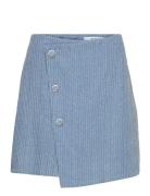 Msvelmia Short Skirt Kort Kjol Blue Minus