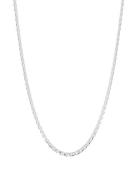 Ix Curb Marina Chain Silver Accessories Jewellery Necklaces Chain Neck...