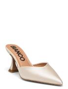 Bianco Biaglam Mule Satin Vit