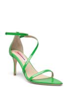 Amy Patent Sandal Med Klack Green Custommade