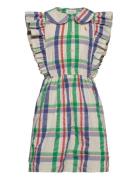 Bobo Choses Madras Checks Ruffle Woven Dress Multi/patterned