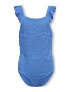 Kids Only Kogtropez Structure Swimsuit Acc Blå