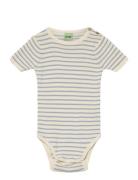 Baby Rib Body Bodies Short-sleeved Blue FUB