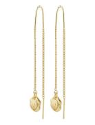 Pilgrim Jola Recycled Long Chain Earrings Guld