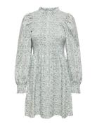 Onlpi Aspen L/S Smock Dress Wvn Cs Knälång Klänning Green ONLY