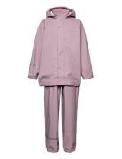 CeLaVi Basic Rainwear Set -Solid Pu Rosa