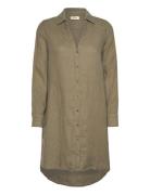 Mmrielle Linen Dress Kort Klänning Khaki Green MOS MOSH