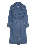 Gannisa_B Trench Coat Rock Blue HUGO BLUE