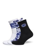 3P Qs Blue Des Cc W Lingerie Socks Regular Socks Navy HUGO BLUE