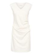 Kaindia V-Neck Dress Kort Klänning White Kaffe