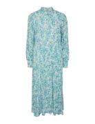 Yasalira Ls Long Shirt Dress S. Noos Maxiklänning Festklänning Blue YA...