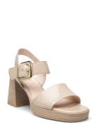 Gabor Platform Sandal Beige