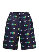 Puma Swim Puma Swim Boys Printed Logo Mid Sho Marinblå