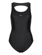 Women's Arena Solid Swimsuit O Back Black Baddräkt Badkläder Black Are...