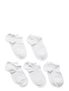 Lindex Bb 5P Ankle Sock White Col Vit