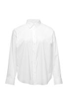 Lauren Women No-Iron Stretch Cotton Shirt Vit