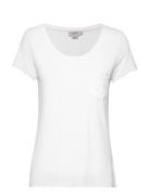 Slcolumbine Tee Tops T-shirts & Tops Short-sleeved White Soaked In Lux...