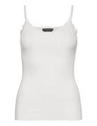 Strap Top Tops T-shirts & Tops Sleeveless White Rosemunde