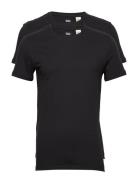 LEVI´S Men Slim 2Pk Crewneck 1 Twopack Te Svart