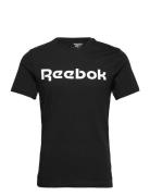 Gs Reebok Linear Read Tee Sport T-shirts Short-sleeved Black Reebok Cl...
