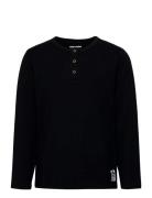 Basic Grandpa Tops T-shirts Long-sleeved T-shirts Black Mini Rodini