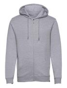 Basic Zip Cardigan Tops Sweat-shirts & Hoodies Hoodies Grey Denim Proj...
