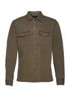 AllSaints Spotter Ls Shirt Khaki Green