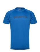 Core Essence Logo Tee M Sport T-shirts Short-sleeved Blue Craft